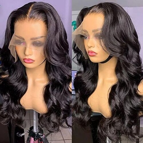 

ishow capelli brasiliani remy dei capelli umani 13x6 parrucca anteriore del merletto parrucca naturale dell'onda del partbody libera 150% di densità