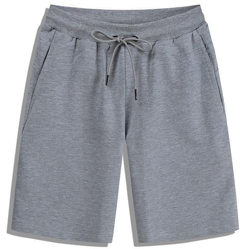 

Homens Activo Shorts de moletom Design de cordão elástico Côr Sólida Conforto Respirável Curto Esportes Casual Diário Moda Roupa de rua Exército verde Preto Micro-Elástica