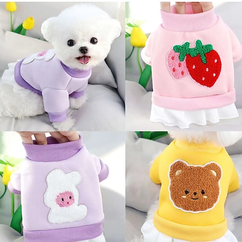 

Cute Fleece Pet Dog Clothes For Small Dogs Coat Jacket Winter Warm Pet Clothing For Dog Clothes Sweater Chihuahua Clothes