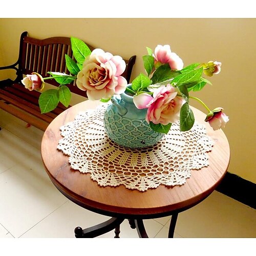 

Placemats Placemat Lace Table Mats Heat Resistant Waterproof Washable Outdoor Placemats for Kitchen Dining Patio Table Decorations