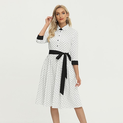

Audrey Hepburn Pois 1950s Robe de cocktail Robe vintage Robe Femme Costume Vintage Cosplay Soirée Robe Mascarade