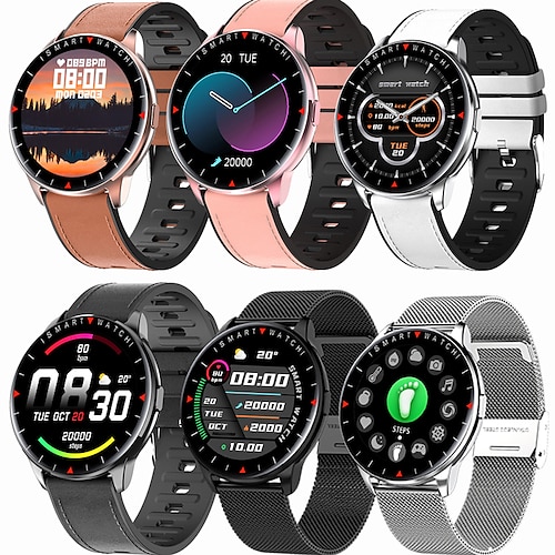 

696 Y90 Smart Watch 1.32 inch Smart Band Fitness Bracelet Bluetooth Pedometer Sleep Tracker Heart Rate Monitor Compatible with Android iOS Women Men Message Reminder IP68 31mm Watch Case