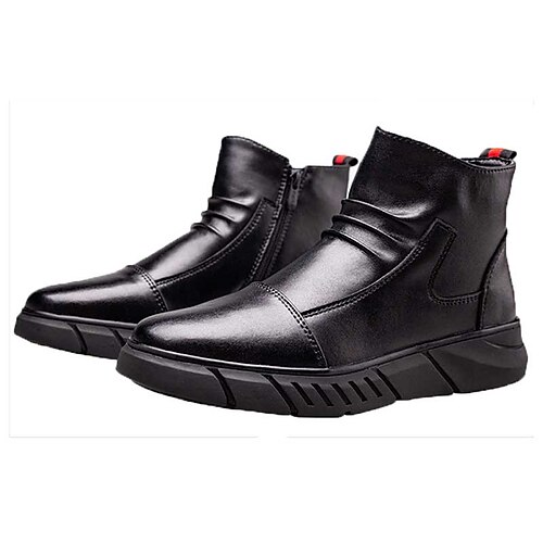 

Men Boots Martin Shoes Men's 2022 Fall New High-Top Leather Shoes Non-Slip Durable Men's Shoes Retro Tooling Casual Shoes