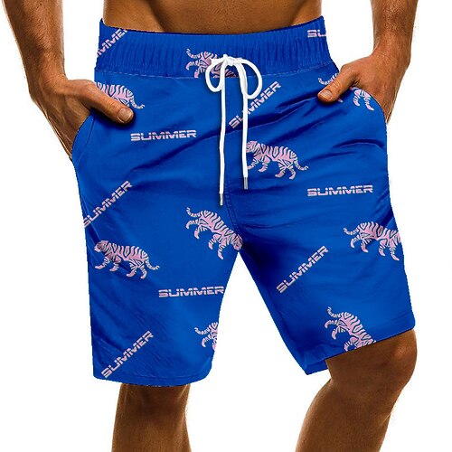 

Men's Swim Trunks Swim Shorts Quick Dry Board Shorts Bathing Suit with Pockets Drawstring Swimming Surfing Beach Water Sports Printed Spring Summer