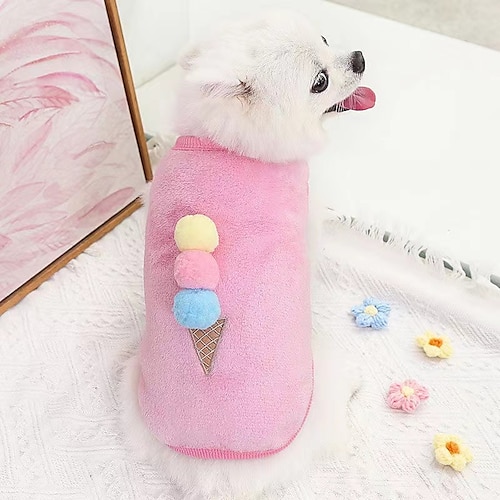 

Pet Dog Dog Cat Milk Dog Ice Cream Strawberry Decorative Vest Small Medium Dog Teddy Than Bear Clothes