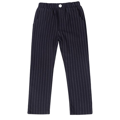 

Kids Boys Pants Black Blue Navy Blue Striped Fall Spring Active Casual 3-13 Years