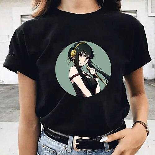 

Inspired by Spy x Family Spy Family Loid Forger Yor Forger Anya Forger T-shirt Anime 100% Polyester Anime Classic Street Style T-shirt For Men's / Women's / Couple's