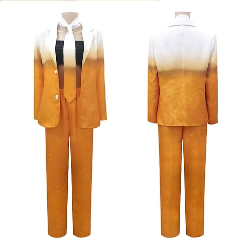 

Oktoberfest Beer International Beer Festival Suits Blazers Women's Coat Pants Hat Bavarian Costume Orange and White