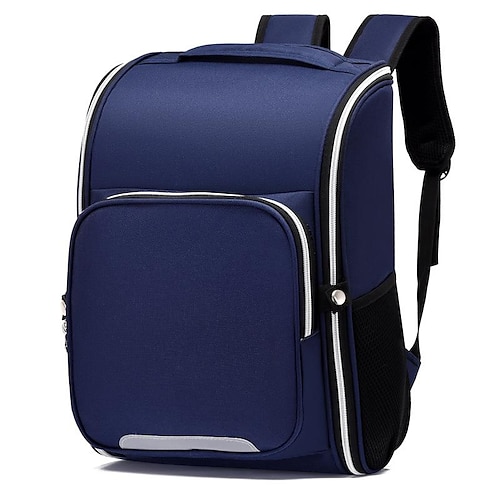 

Kid's Boys School Bag Mini Backpack Oxford Solid Color Color Block Adjustable Waterproof Zipper School Navy Blue Yellow Red / Girls'