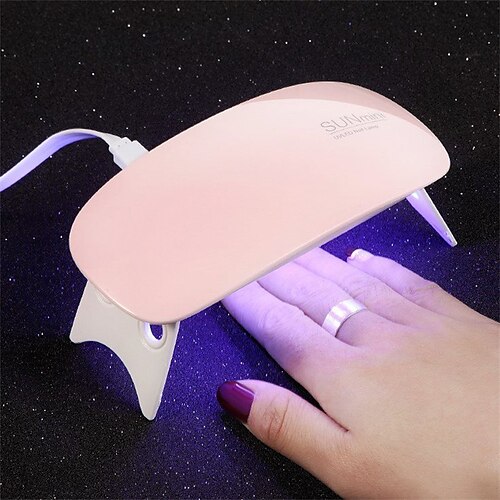 

Nail Lamp 6w mini Nail dryer white pink uv LED lamp Portable usb interface Very convenient for home use