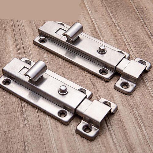 

Automatic Button Bolt Door Bolt Stainless Steel Spring Bolt