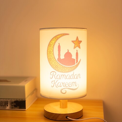 

Fabric Table Lamp USB Plug-in Ramadan Table Lamp bedside Lamp less than 5V
