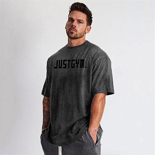 

Per uomo T-shirt da corsa Manica corta Maglietta Sportivo Cotone Traspirante Traspirazione umidità Morbido Allenamento in palestra Corsa Allenamento attivo abbigliamento sportivo Abbigliamento