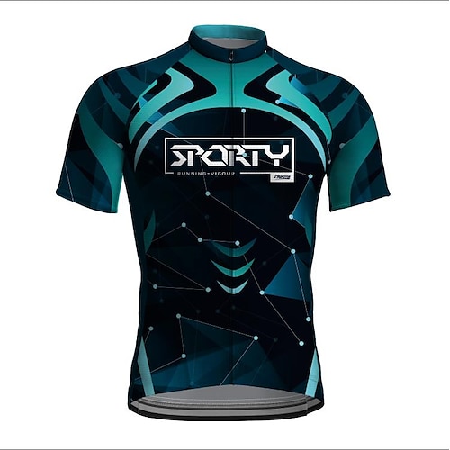

21Grams Men's Cycling Jersey Short Sleeve Bike Jacket Tracksuit Jersey with 3 Rear Pockets Mountain Bike MTB Road Bike Cycling Cycling Breathable Quick Dry Reflective Strips Dark Navy Graphic Animal