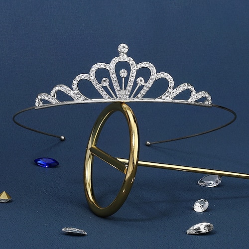

Crown Tiaras Headbands Headpiece Rhinestone Alloy Wedding Party / Evening Retro With Crystal / Rhinestone Headpiece Headwear