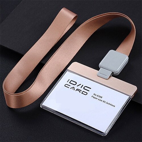 

ID Card Holder Plastic Name Card Holder Waterproof Professional Multi for Women Men