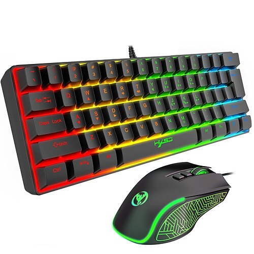 

V700X100 USB Wired Mouse Keyboard Combo Gaming / Mini / Backlit Gaming Keyboard / Membrane Keyboard Gaming Gaming Mouse 3600 dpi