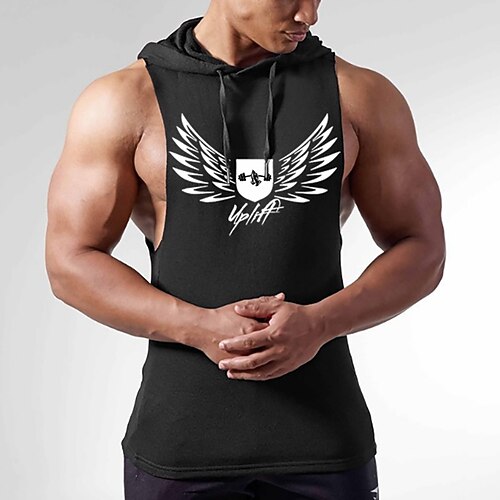 

Men's Running Tank Top Sleeveless Tee Tshirt Athletic Breathable Quick Dry Moisture Wicking Gym Workout Running Active Training Sportswear Activewear Graphic Black Blue Dark Navy
