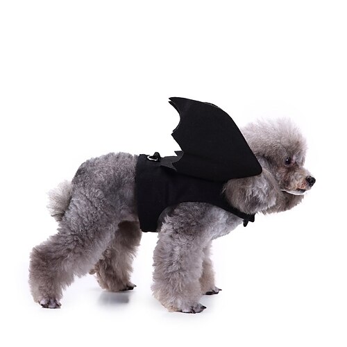 

Dog Cat Costume Cosplay Funny Party Festival Dog Clothes Puppy Clothes Dog Outfits Breathable Black Costume for Girl and Boy Dog Polyster S M L