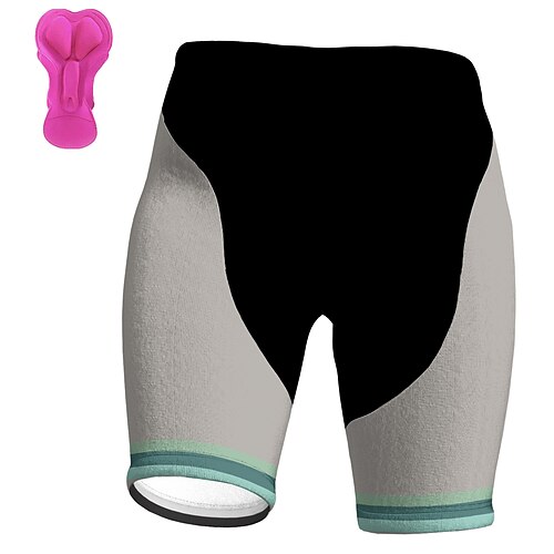 

21Grams Women's Cycling Shorts Bike Padded Shorts / Chamois Bottoms Mountain Bike MTB Road Bike Cycling Sports Patchwork 3D Pad Cycling Breathable Quick Dry Grey Polyester Spandex Clothing Apparel
