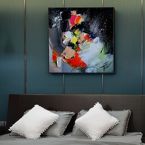 

Oil Painting Handmade Hand Painted Wall Art Abstract Canvas Painting Home Decoration Decor Stretched Frame Ready to Hang