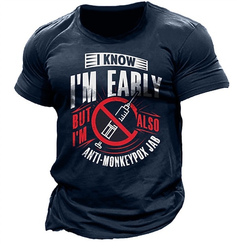 

Men's Unisex T shirt Tee 3D Print Graphic Prints Letter Crew Neck Street Daily Print Short Sleeve Tops Designer Casual Vintage Big and Tall Black Gray Army Green / Summer / Summer