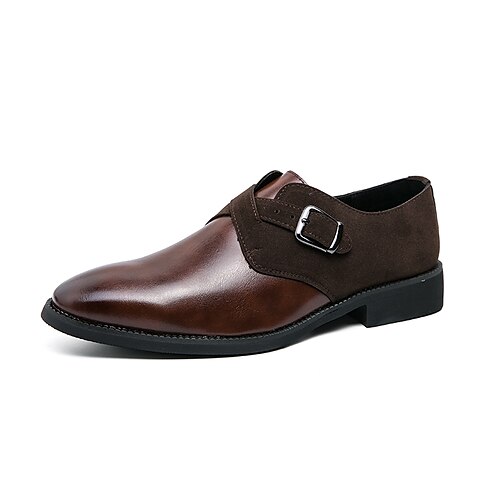 

Homme Mocassins et Slip On Chaussures de moine Grandes Tailles Décontractées Classique du quotidien Bureau et carrière Polyuréthane Noir Marron Printemps Automne