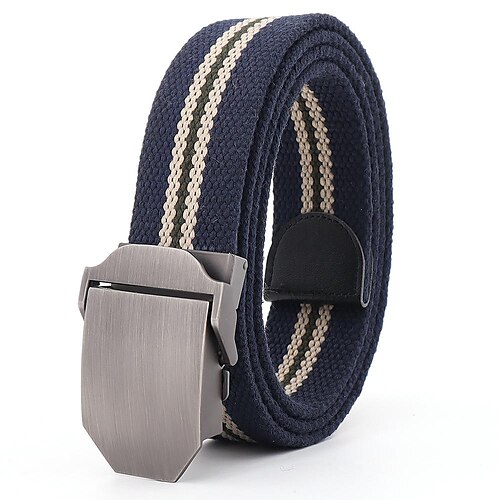 

Canvas Belt Men's Youth Belt Automatic Buckle Tactical Belt Military Style Webbing Riggers Web Belt