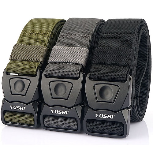 

Men's Military Tactical Belt Heavy Duty Elastic with Metal Buckle for Work Hunting Military / Tactical Outdoor / Combat