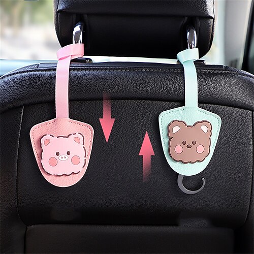 

Car Car Hook Car Seat Back Row Multi-functional Invisible Cartoon Small Hook Interior Supplies Daquan