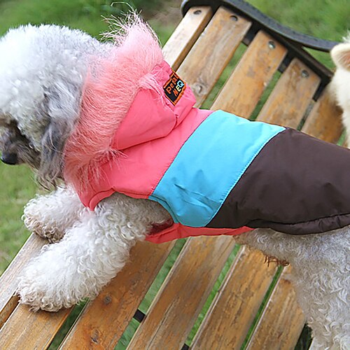 

Dog Cat Coat Color Block Fashion Cute Casual Daily Outdoor Dog Clothes Puppy Clothes Dog Outfits Breathable Pink Costume for Girl and Boy Dog Polyster 5XL