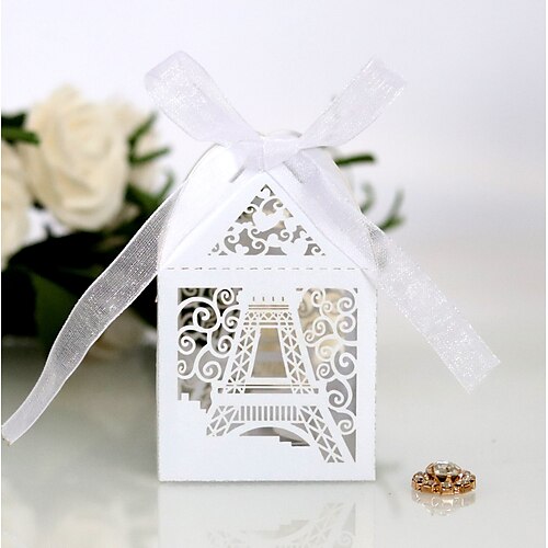 

Wedding Creative Gift Boxes Non-woven Paper Ribbons 100pcs