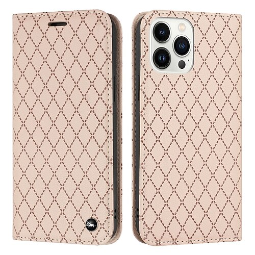 

Phone Case For Apple Wallet Card iPhone 13 Pro Max 12 11 SE 2022 X XR XS Max 8 7 with Wrist Strap Card Holder Slots Kickstand Solid Colored Geometric Pattern PU Leather