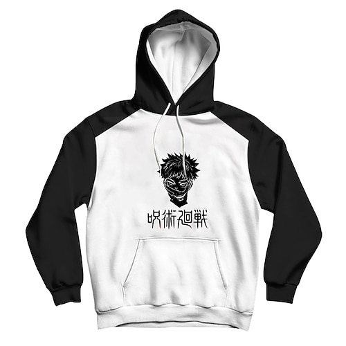 

Inspired by Jujutsu Kaisen Yuji Itadori Hoodie Cartoon Manga Anime Classic Street Style Hoodie For Men's Women's Unisex Adults' 3D Print 100% Polyester