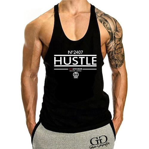 

Summer Vest Men's Loose Waistcoat Basketball Trend Sports Fitness Undershirt I-Shaped Sleeveless T-Shirt Large Size Base Coat