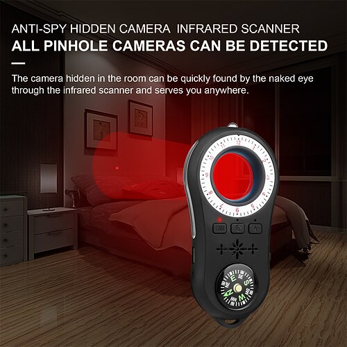 

Multi-Function S100 Wireless Camera Device Finder Portable LED Mini Camera Detector Anti-Candid IR Scanner Micro Cam Finder