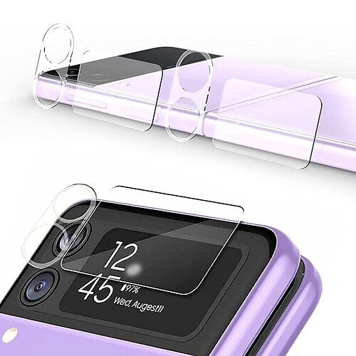 

2 Sets Camera Lens Glass Protector For Samsung Galaxy Z Flip 3 5G Anti Scratch Film Full Protection For Galaxy Z Flip 3