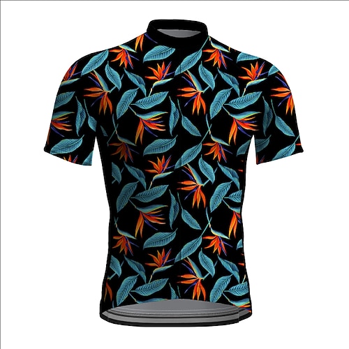 

21Grams Men's Cycling Jersey Short Sleeve Bike Jacket Tracksuit Jersey with 3 Rear Pockets Mountain Bike MTB Road Bike Cycling Cycling Breathable Quick Dry Reflective Strips Black Graphic Animal
