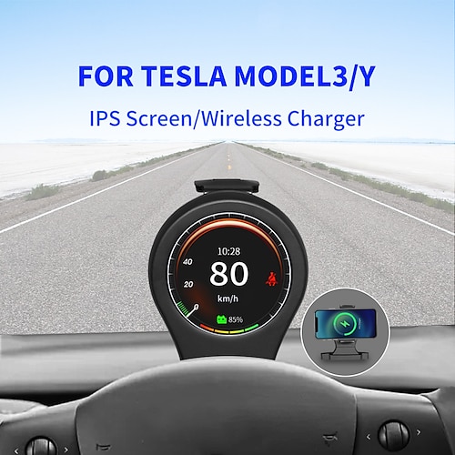 

For Tesla Model 3 Model Y Car Instrument Cluster Retrofit Multimedia Digital LCD Dashboard Head-up Display Speedmeter