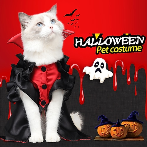 

Cross Border Halloween Pet Cat Funny Cape Halloween Dress Up Funny Dog Clothes Halloween Pet Costume
