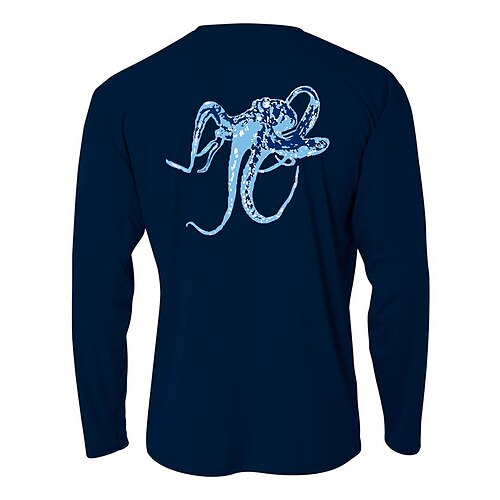 

Men's Fishing Shirt Outdoor Long Sleeve UPF50 UV Protection Breathable Quick Dry Sweat wicking Top Spring, Fall, Winter, Summer Sports Outdoor Fishing Daily Wear Cream / Cotton / Stretchy