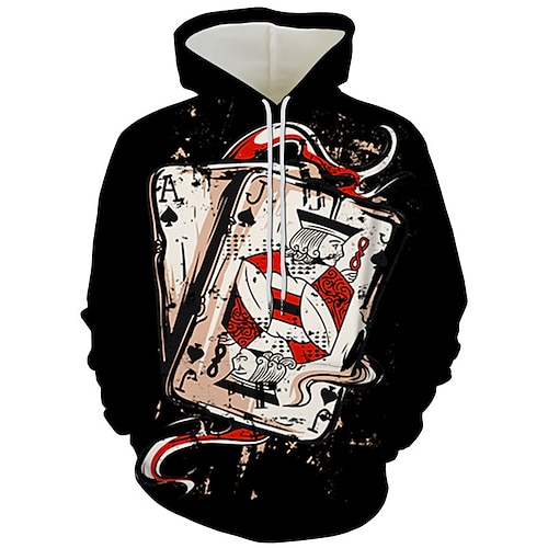 

Inspired by Heart of The Cards Playing Cards Poker Jack J Hoodie Cartoon Manga Anime Graphic Street Style Hoodie For Men's Women's Unisex Adults' 3D Print 100% Polyester