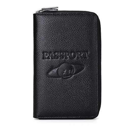 

Porte-cartes de crédit Cuir véritable Nom du titulaire de la carte Luxe Pochette avec fermeture magnétique pour Femme Hommes