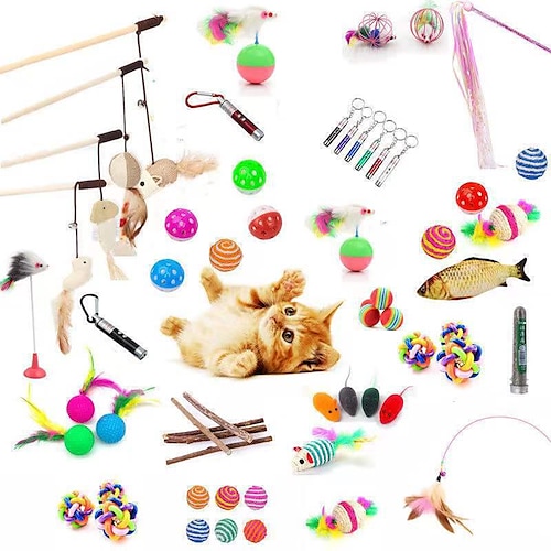 

Cat Toy Pet Cat Sisal Scratching Ball Training Interactive Toy for Kitten Pet Cat Supplies Funny Play Feather Toy cat accessorie