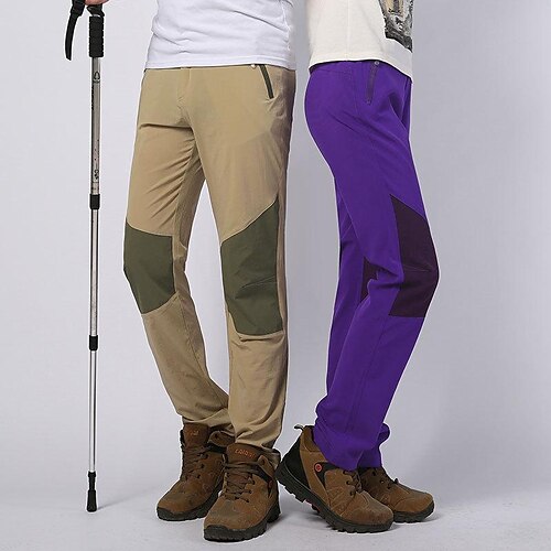 

Men's Hiking Pants Trousers Summer Outdoor Breathable Water Resistant Quick Dry Zipper Pocket Bottoms Elastic Waist Dark Khaki Black Climbing Camping / Hiking / Caving L XL 2XL 3XL 4XL / Lightweight