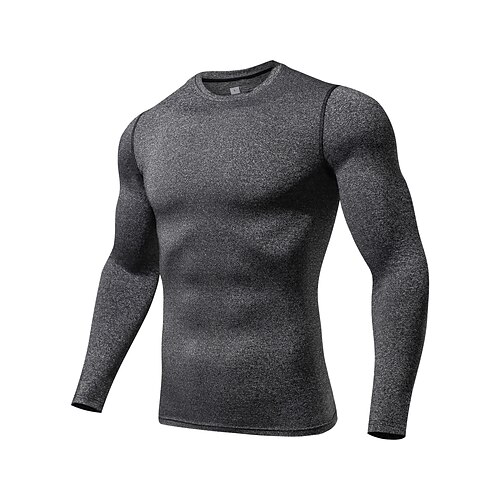 

Men's Sweatshirt Long Sleeve Sweatshirt Athletic Thermal Warm Breathable Moisture Wicking Gym Workout Running Active Training Sportswear Activewear Color Block Green Dark Blue Red