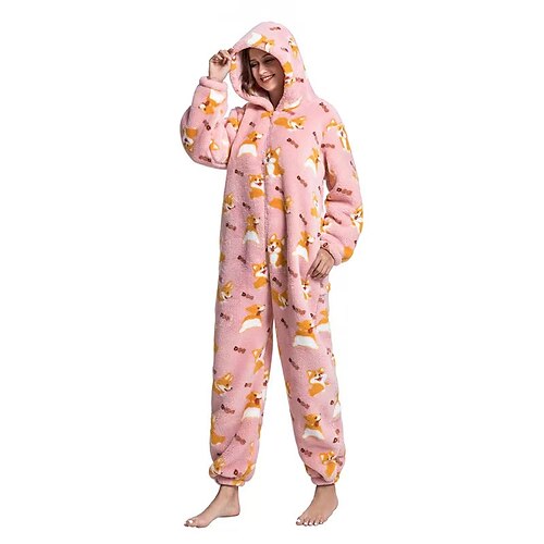 

Adults' Kigurumi Pajamas Nightwear Animal Onesie Pajamas Cosplay For Men and Women Christmas Animal Sleepwear Cartoon Festival / Holiday Costumes