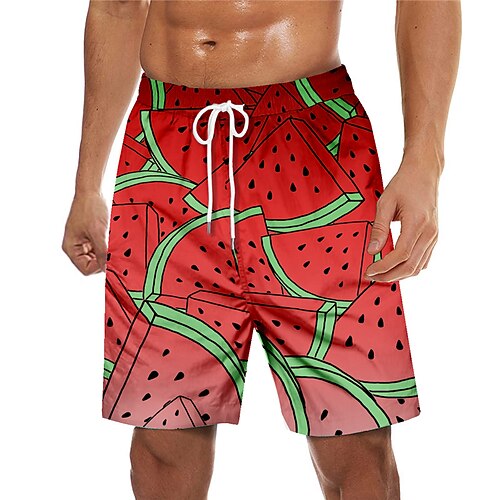 

Men's Swim Trunks Swim Shorts Quick Dry Board Shorts Bathing Suit with Pockets Drawstring Swimming Surfing Beach Water Sports Printed Fruit Spring Summer