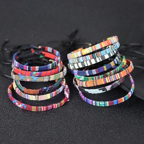 

1 pcs Unisex Loom Bracelet Woven Weave Boho Bracelet Jewelry