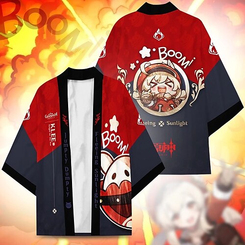 

Inspired by Genshin Impact Hutao Raiden Shogun Anime Cartoon Polyster Anime Classic Street Style Top For Men's / Women's / Couple's